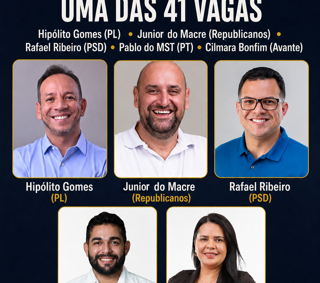 Parauapebas na disputa pela Alepa: conheça os principais candidatos com domicílio eleitoral local que buscam uma das 41 vagas